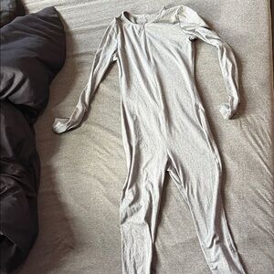 Silver Long Sleeve Jumpsuit